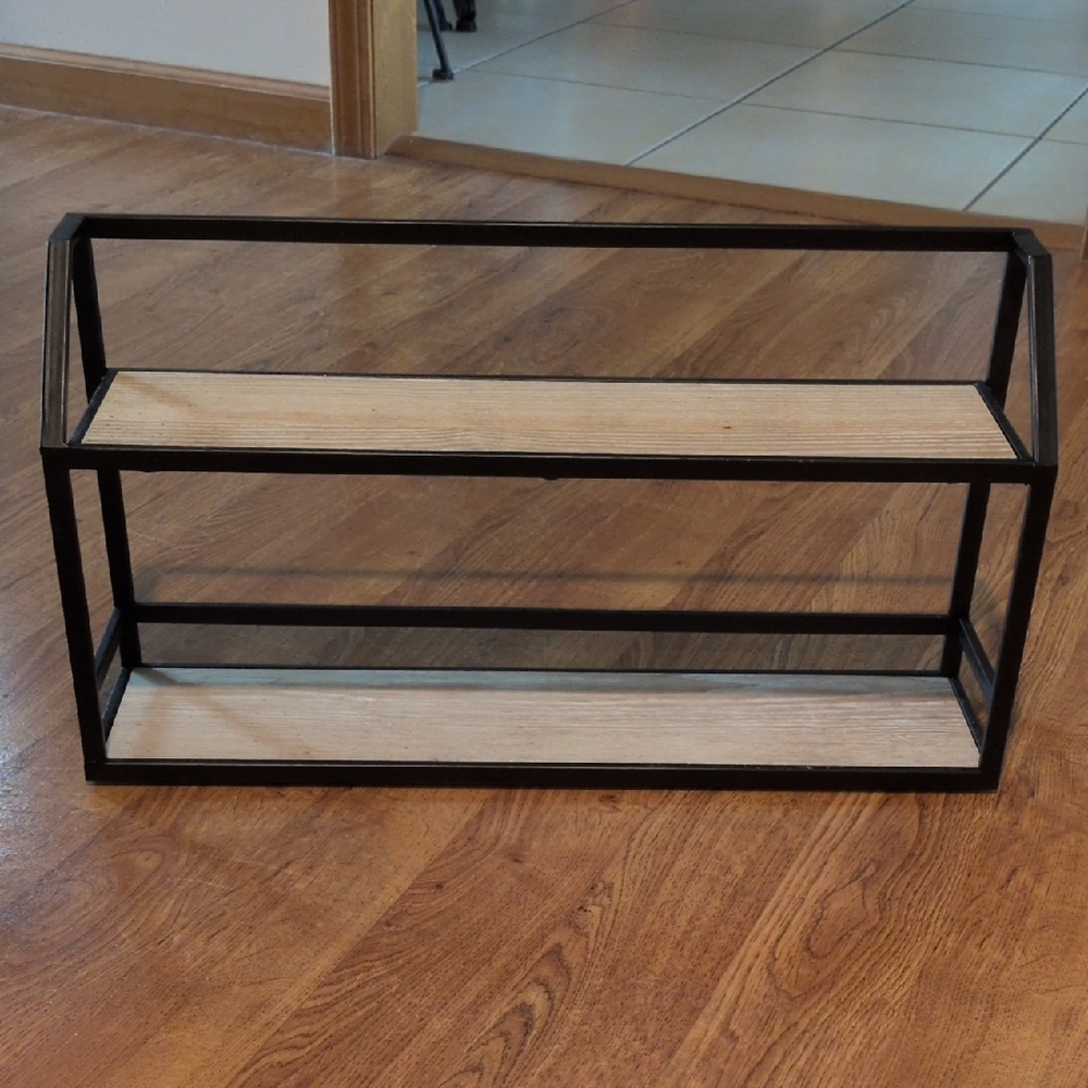 Black and Brown Wall Shelf